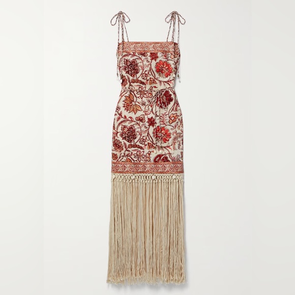 ZIMMERMANN
Vitali belted fringed embellished printed cotton mini dress size 0 - Picture 3 of 13